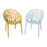 Stapelbare tuinstoel Palma - geel - 78.5x58x59.5 cm