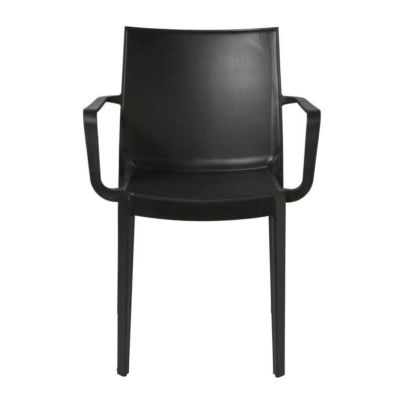Stapelbare tuinstoel Victoria - zwart - 82x58x55 cm