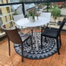 Stapelbare tuinstoel Victoria - zwart - 82x58x55 cm