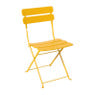 Inklapbare bistrostoel Kos - geel - 84x48x42 cm