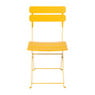 Inklapbare bistrostoel Kos - geel - 84x48x42 cm