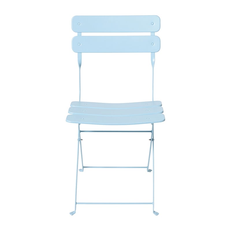 Inklapbare bistrostoel Kos - blauw - 84x48x42 cm