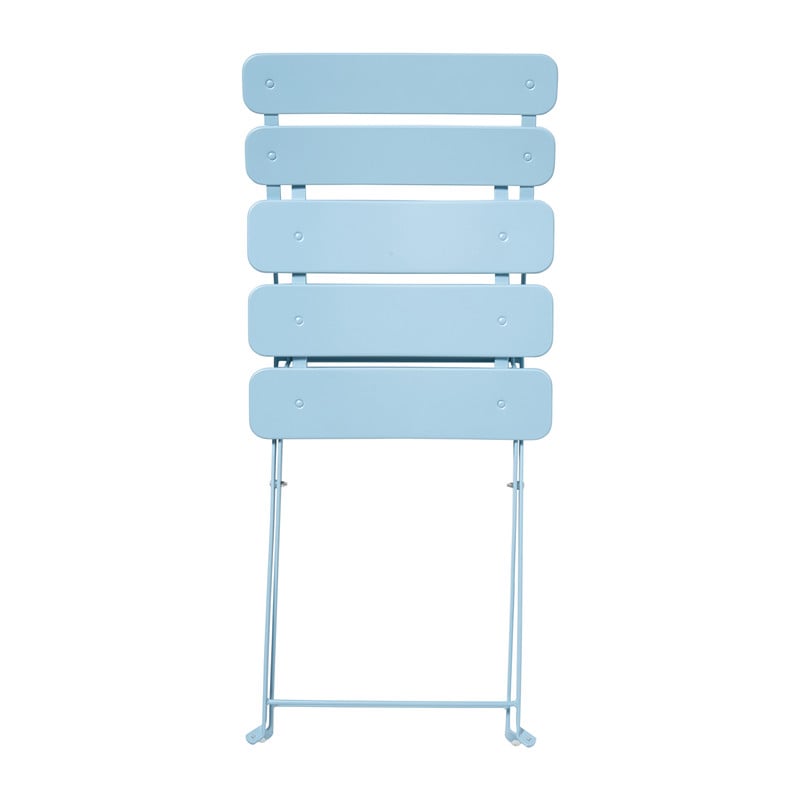 Inklapbare bistrostoel Kos - blauw - 84x48x42 cm