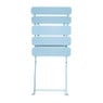 Inklapbare bistrostoel Kos - blauw - 84x48x42 cm