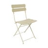 Inklapbare bistrostoel Kos - butter yellow - 84x48x42 cm