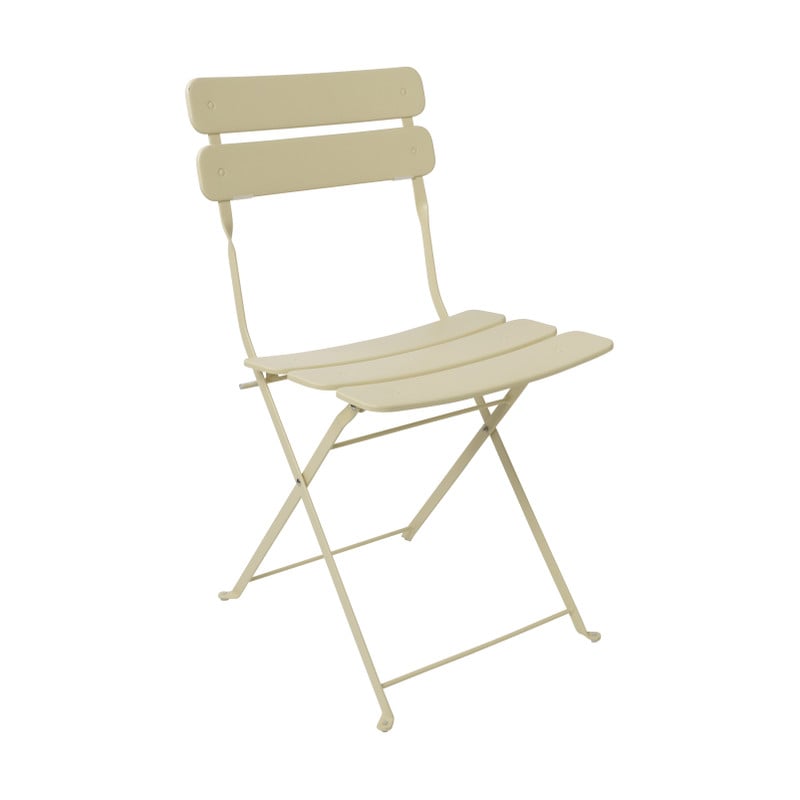 Inklapbare bistrostoel Kos - butter yellow - 84x48x42 cm