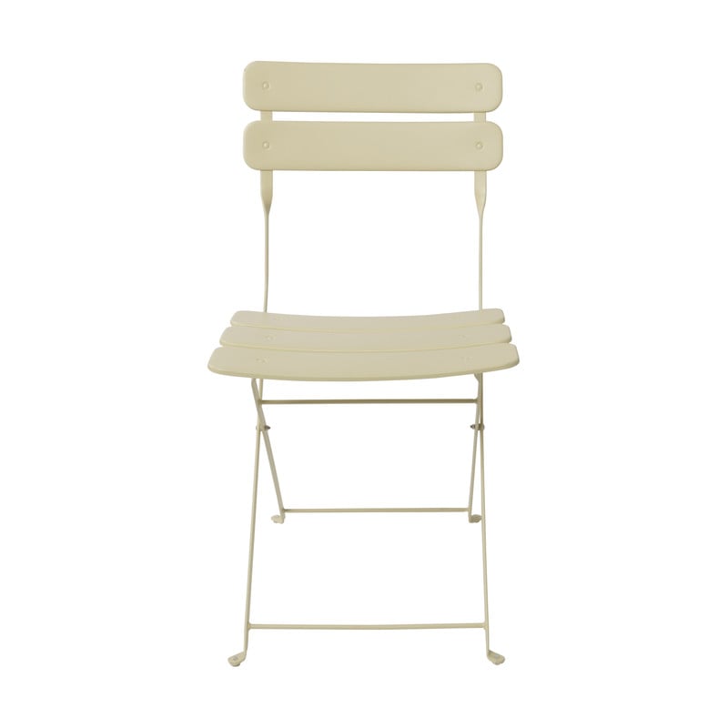 Inklapbare bistrostoel Kos - butter yellow - 84x48x42 cm