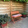 Inklapbare bistrobank Kos - rood - 81x90x48 cm
