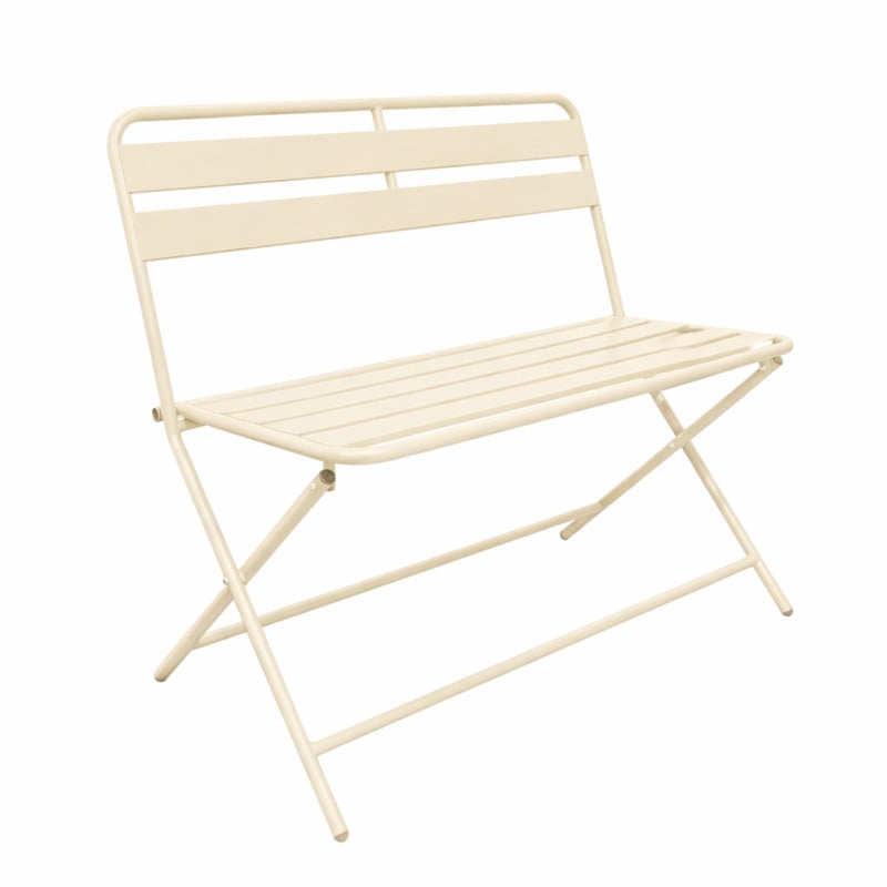 Inklapbare bistrobank Kos - butter yellow - 81x90x48 cm