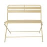Inklapbare bistrobank Kos - butter yellow - 81x90x48 cm