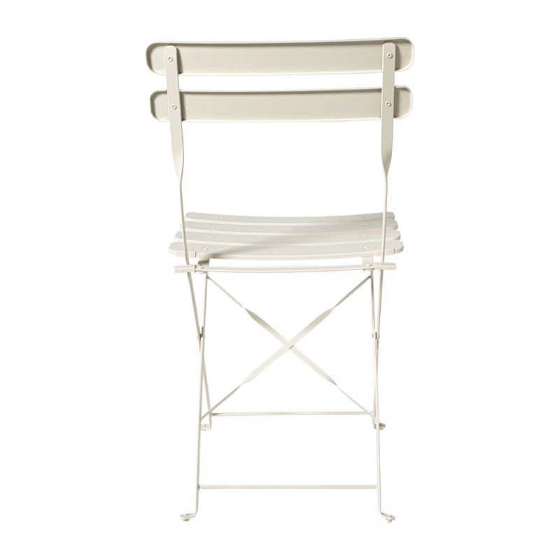 Inklapbare bistrostoel Corfu - beige - 82x46.5x42 cm