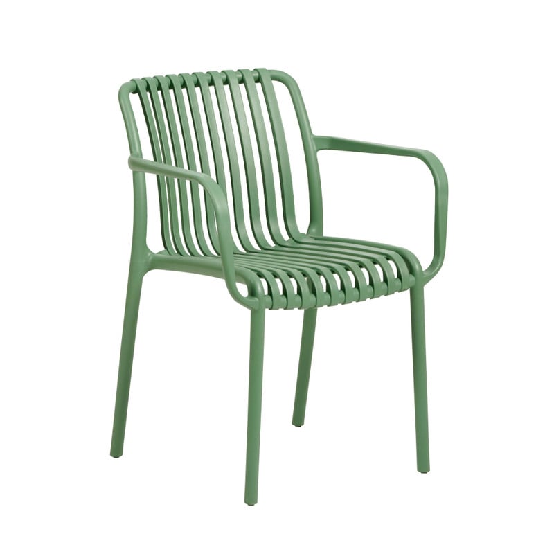 Stapelbare tuinstoel Lea - groen - 80x58x55 cm
