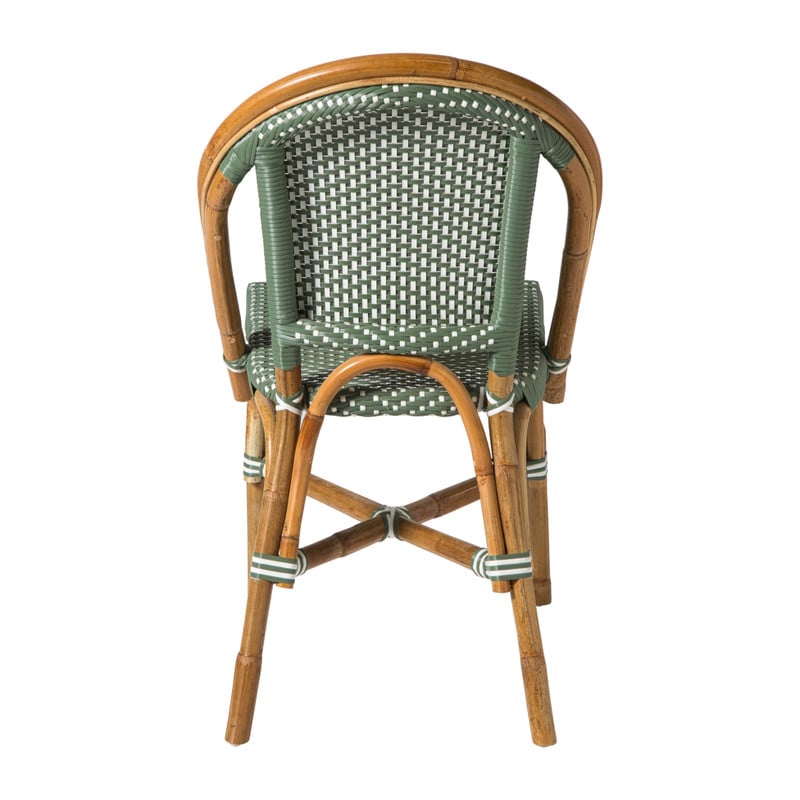 Bistrostoel Paris - groen/wit - 87x57x48 cm