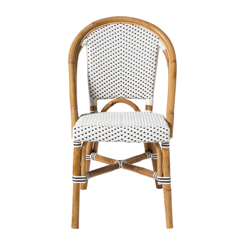 Bistrostoel Paris - zwart/wit - 87x57x48 cm