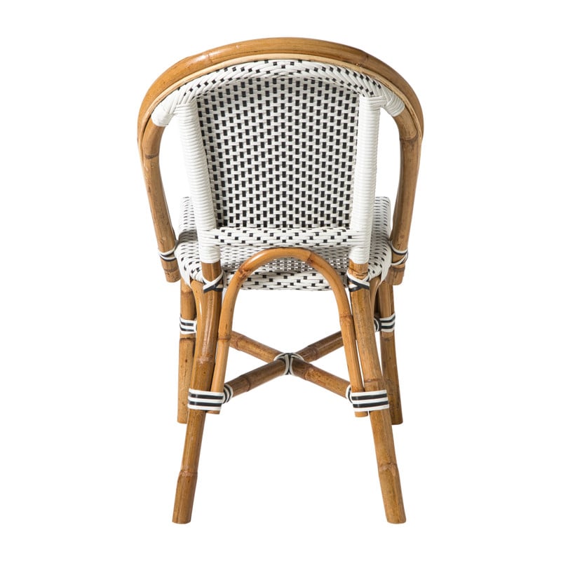 Bistrostoel Paris - zwart/wit - 87x57x48 cm