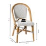 Bistrostoel Paris - zwart/wit - 87x57x48 cm