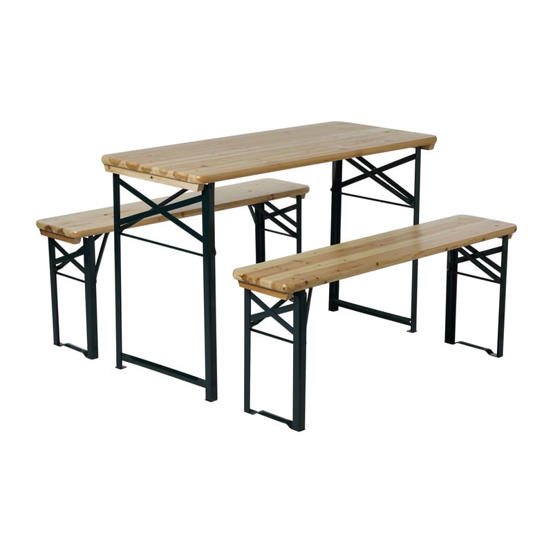 Biertafel - picknickset - inklapbaar - hout