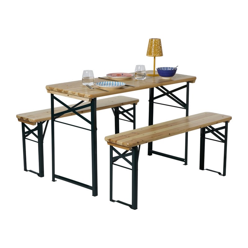 Biertafel - picknickset - inklapbaar - hout