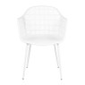 Tuinstoel Elisa - wit - 85x63x53 cm