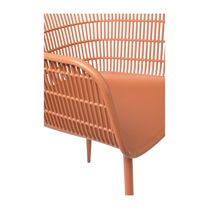 Tuinstoel Elisa - terra - 85x63x53 cm 