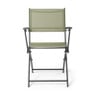 Vouwstoel - groen - met armleuning - 54x56x83.5 cm