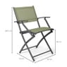 Vouwstoel - groen - met armleuning - 54x56x83.5 cm