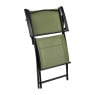 Vouwstoel - groen - met armleuning - 54x56x83.5 cm