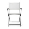 Vouwstoel - wit - met armleuning - 54x56x83.5 cm