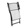 Vouwstoel - wit - met armleuning - 54x56x83.5 cm