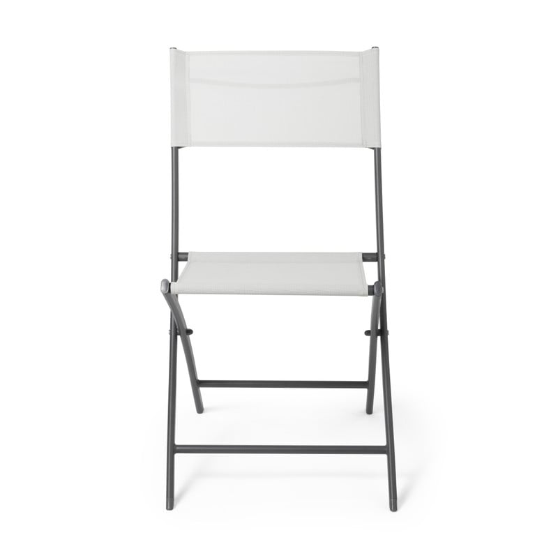 Vouwstoel - wit - 43x52x79 cm
