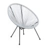 Tuinstoel Hawaii - wit - 72x79x83 cm