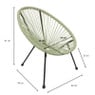 Kinderstoel Hawaii - groen - ø60x61 cm 