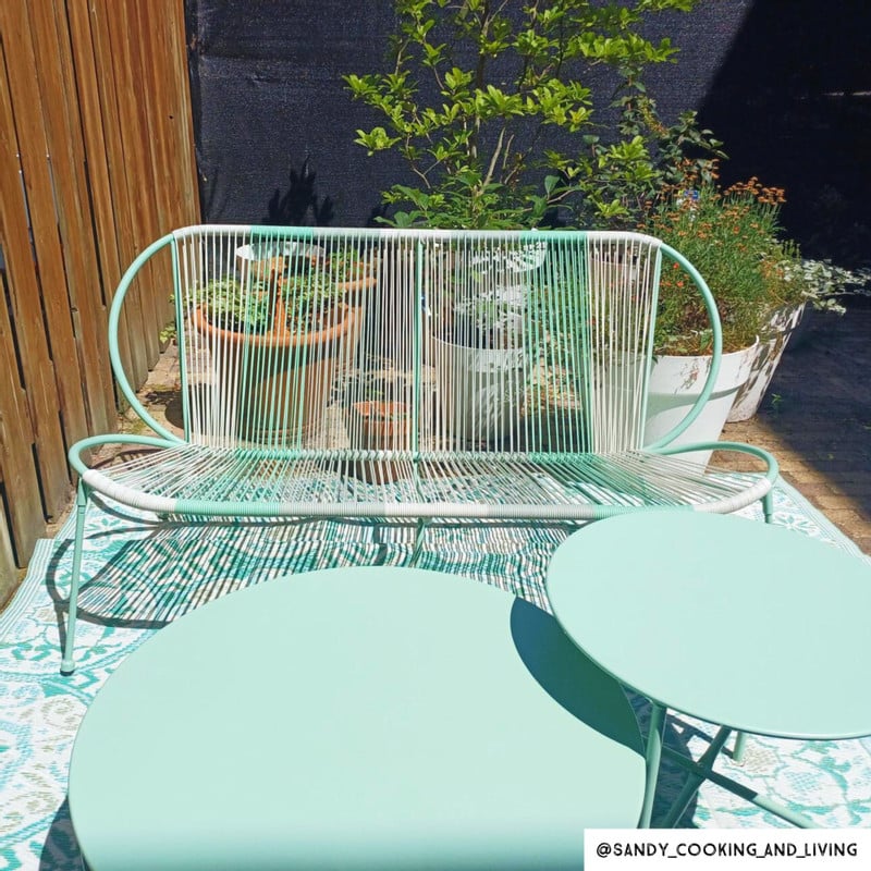 Tuinset Loes - groen/beige - 5-delig