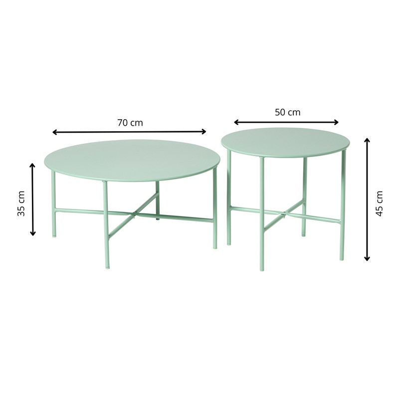 Tuinset Loes - groen/beige - 5-delig