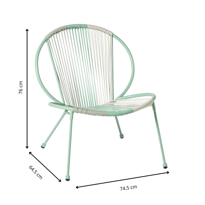 Tuinset Loes - groen/beige - 5-delig