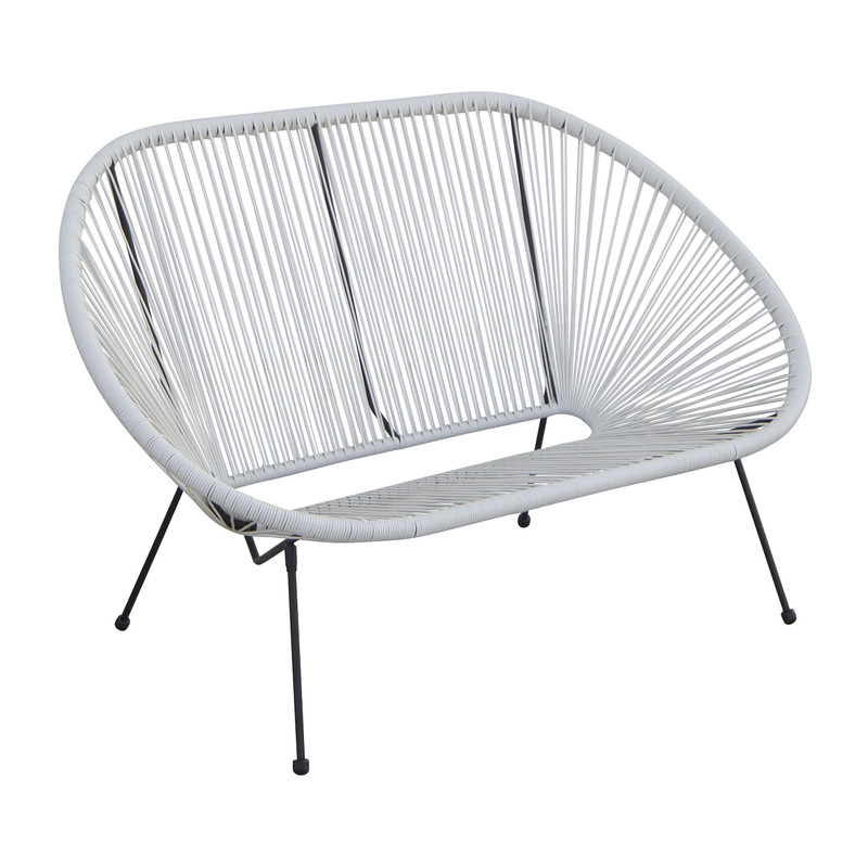 Tuinbank Hawaii - wit - 137x92x85 cm