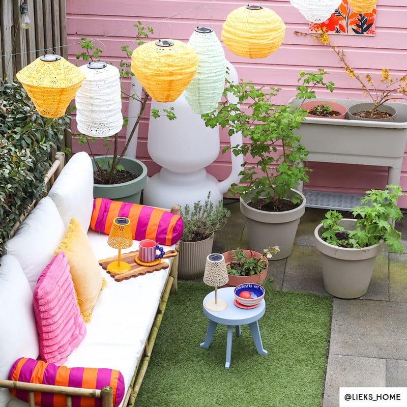 Bamboe tuinbank Hanoi - 2-zits - 70x150x75 cm