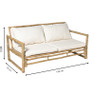 Bamboe tuinbank Hanoi - 2-zits - 70x150x75 cm