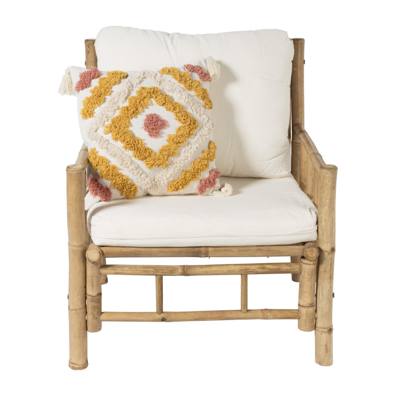 Bamboe fauteuil padang - 80x70x70 cm
