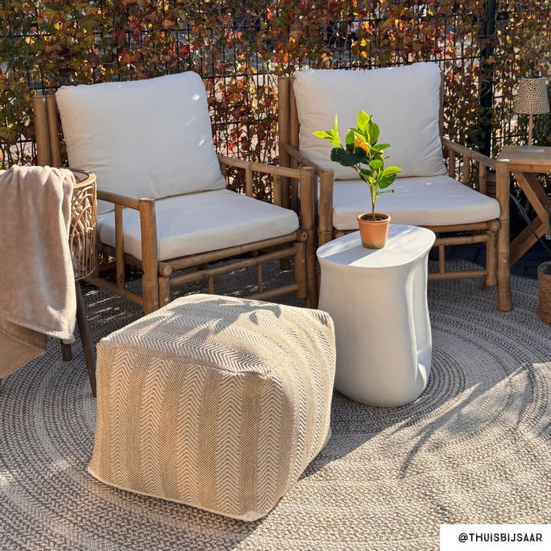 Bamboe fauteuil padang - 80x70x70 cm
