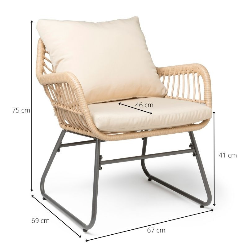 Tuinstoel Mallorca - 69x67x75 cm