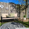 Tuinbank Mallorca - zwart - 69x140x75 cm