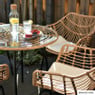 Tuinset Lorraine - naturel/zwart - 5-delig