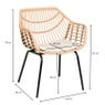 Tuinstoel Lorraine - naturel - 76x62x60 cm