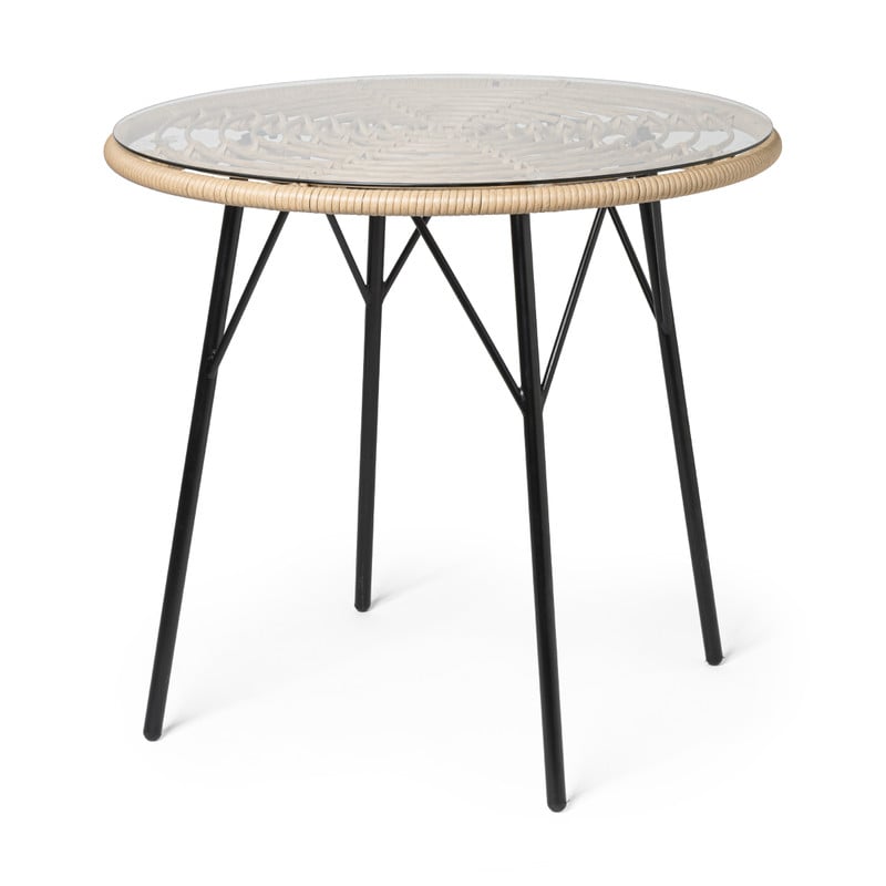Tuintafel Donna/Lorraine - naturel -  ø79x73 cm