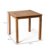 Tuintafel vierkant - acacia - 80x80x77 cm 