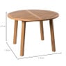 Tuintafel rond - acacia - ø110x77 cm
