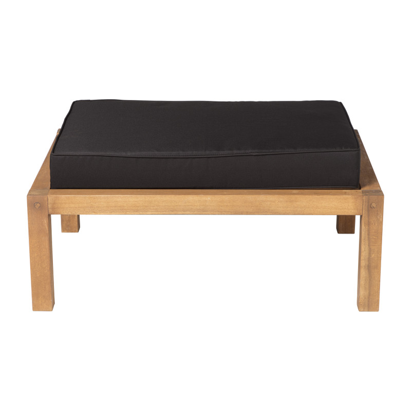 Hocker acacia - bruin/zwart - 60x85x30 cm