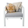 Tuinstoel Tenerife met kussens - wit/grijs - 64x70x74 cm