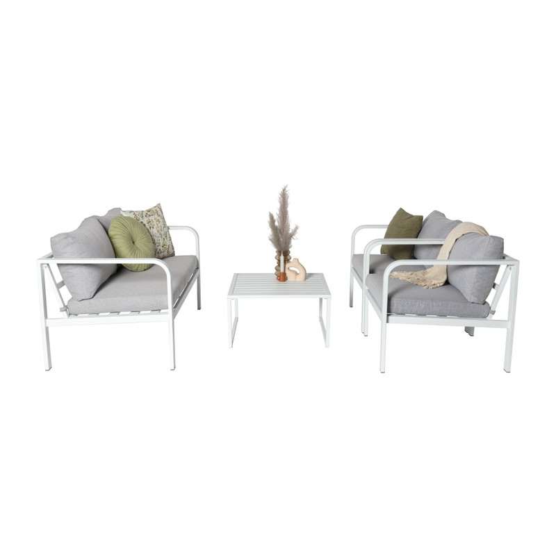 Bijzettafel Tenerife - wit - ø64x35 cm